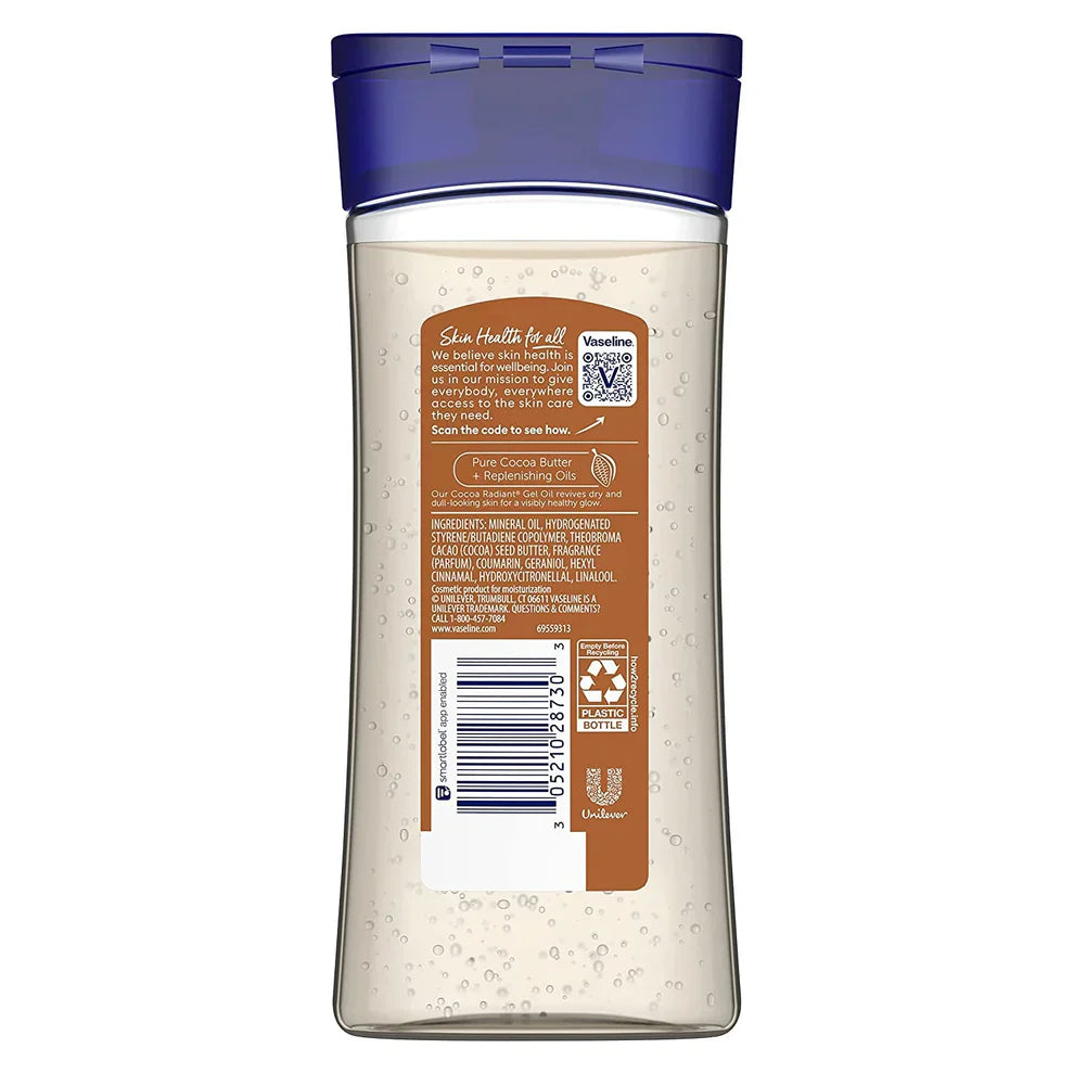 Vaseline Intensive Care Cocoa Radiant Vitalizing Gel Body Oil 200ml