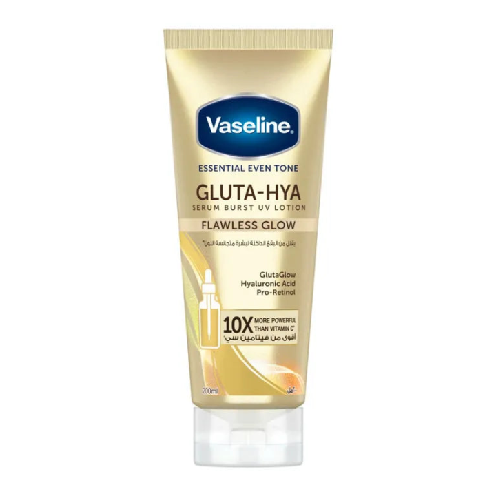 Vaseline Gluta-Hya Serum Burst UV Lotion - Flawless Bright  -200ml