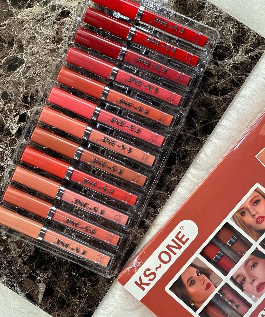 KS-one liquid Matte lip gloss pack 12