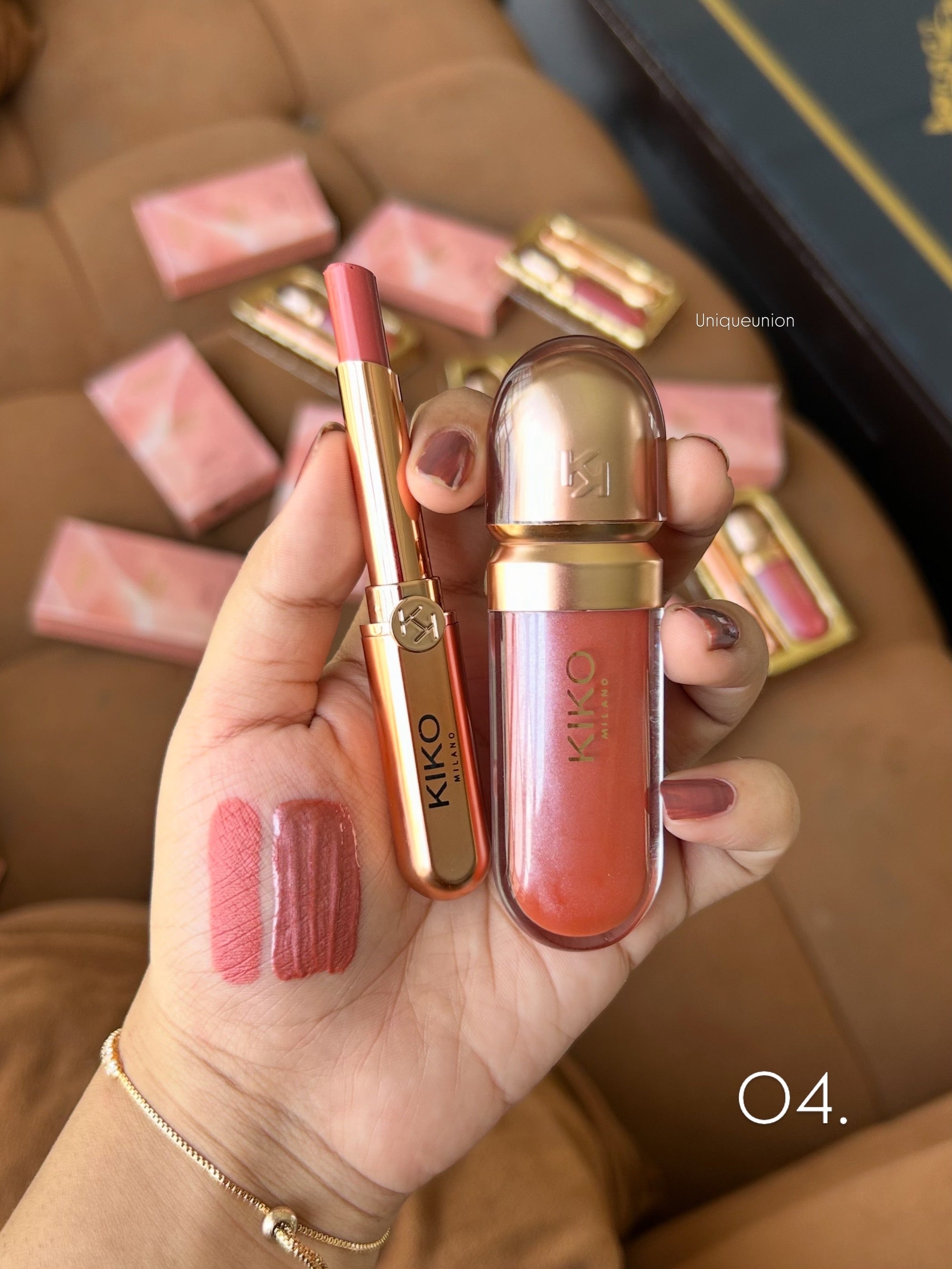 KIKO MILANO GOLDEN OASIS chic lips beauty kit