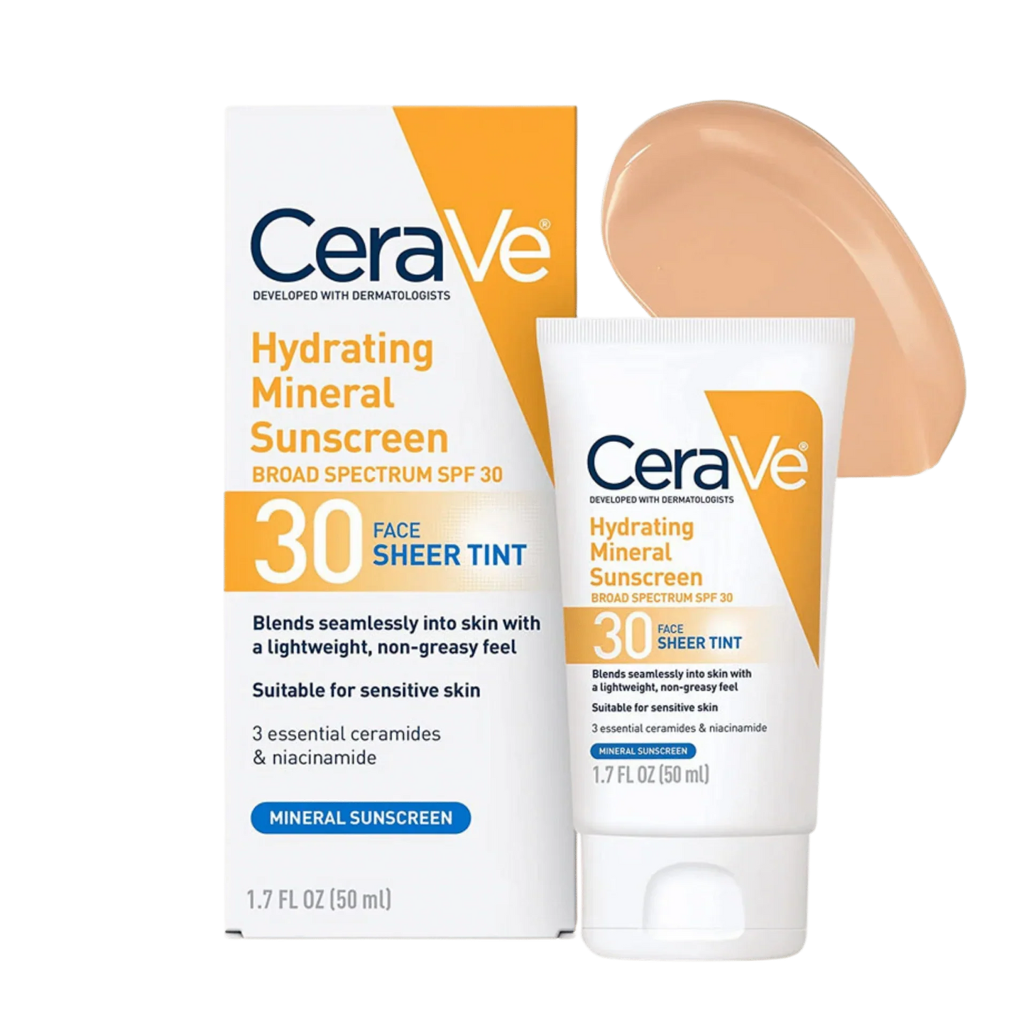 Cerave Hydrating Mineral Sunscreen Sheer Tint 30FPS