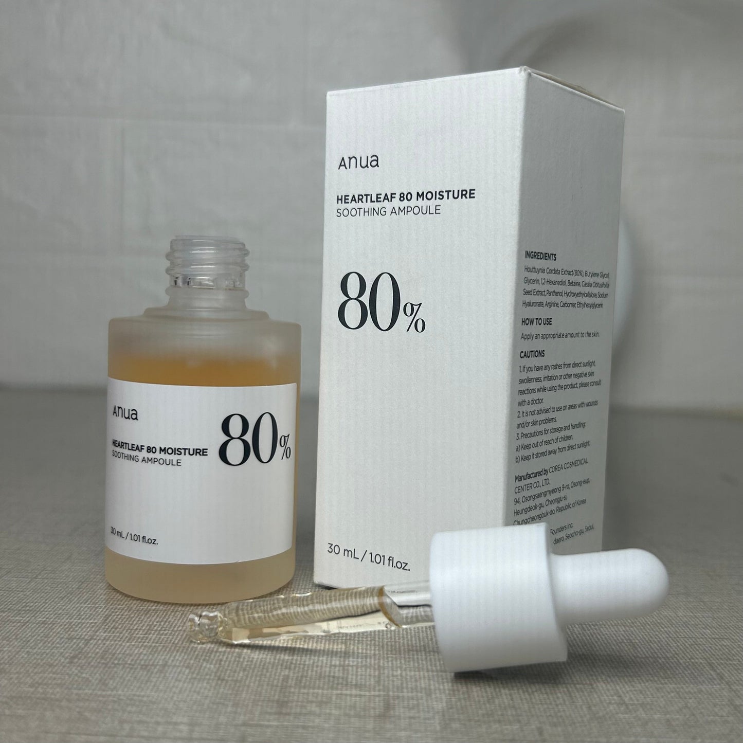 Anua Houttuynia Cordata 80% Moisture Soothing Ampoule