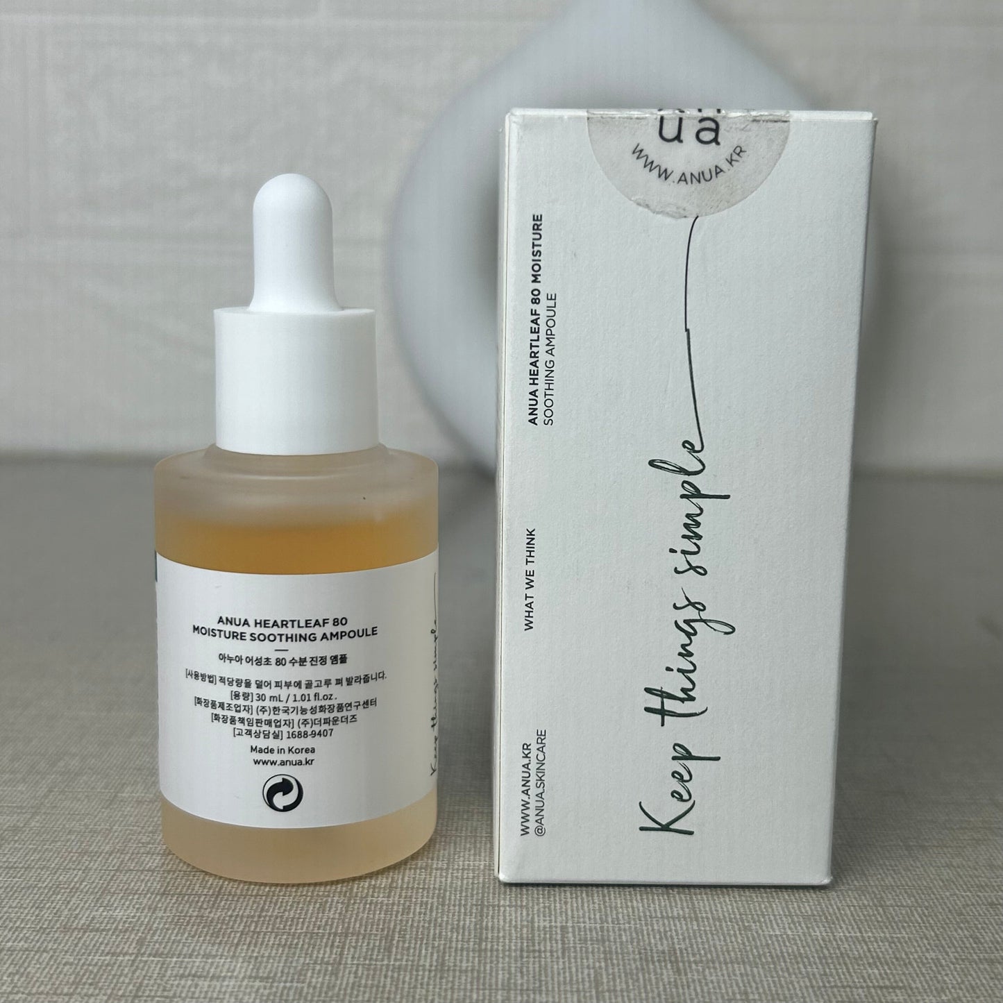 Anua Houttuynia Cordata 80% Moisture Soothing Ampoule