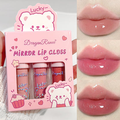 Dragon Ranee Mirror Lip Gloss 3Pcs Set