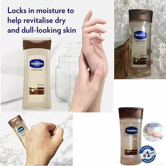 Vaseline intensive Care Cocoa Radiant Body Oil (200ml) – Story Brand